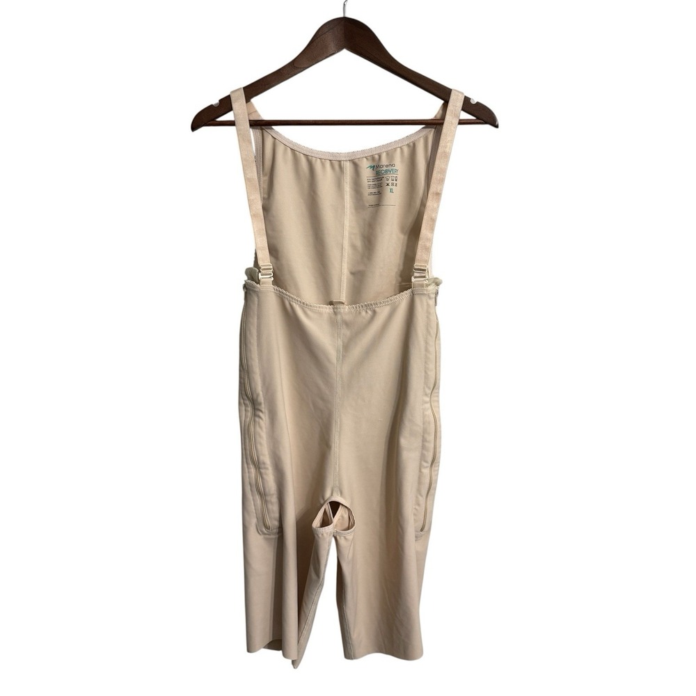 Marena Recovery compression girdle shorts suspenders women's XL nude zippers